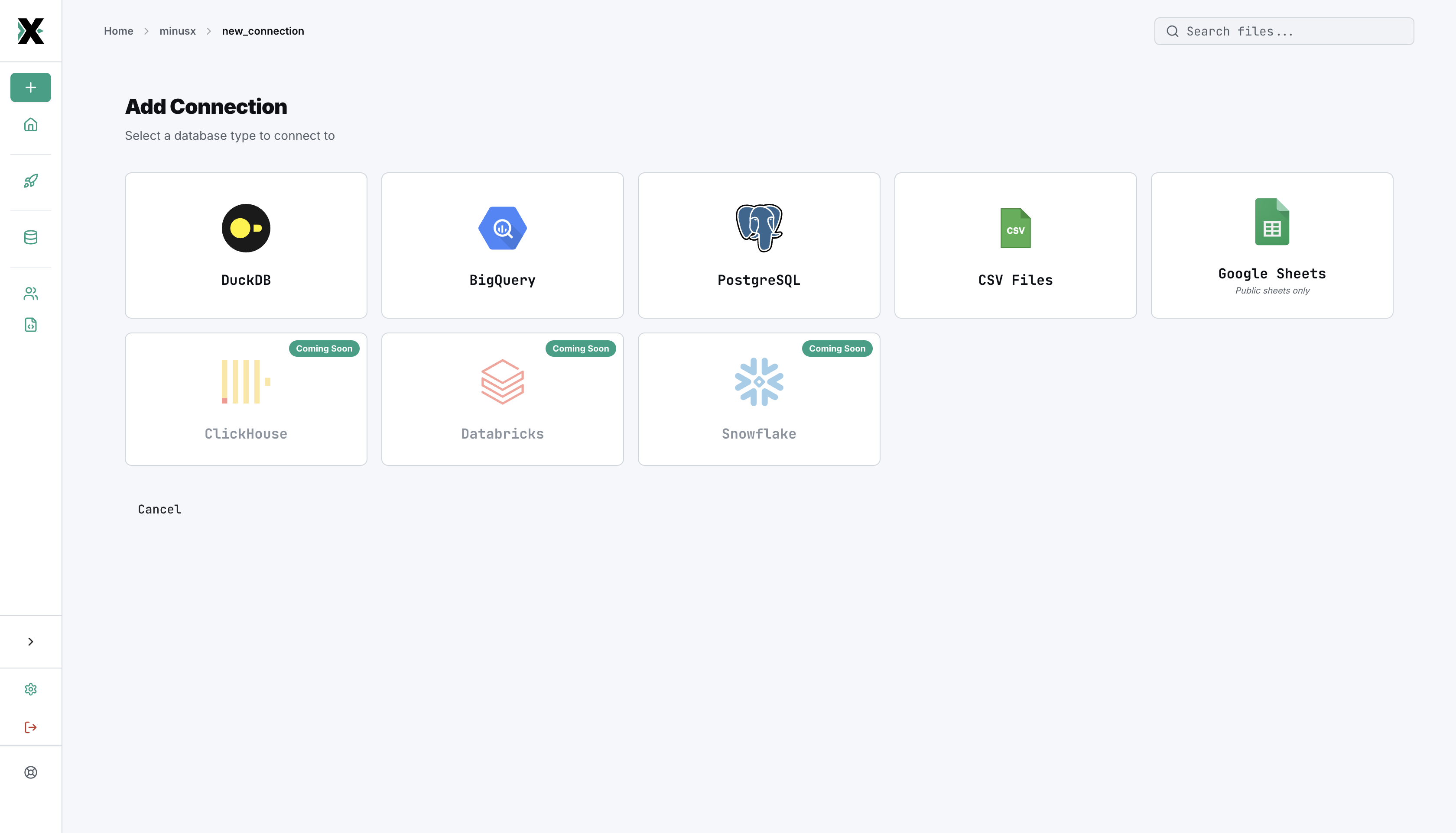 MinusX Connections